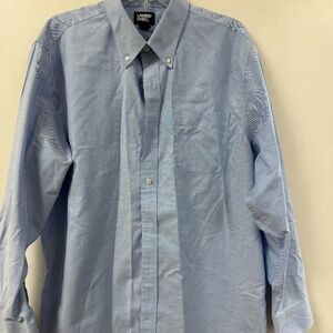Land's End Men's long sleeve button down dress shirt